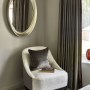 Chic Lake Living | Guest bedroom chair | Interior Designers